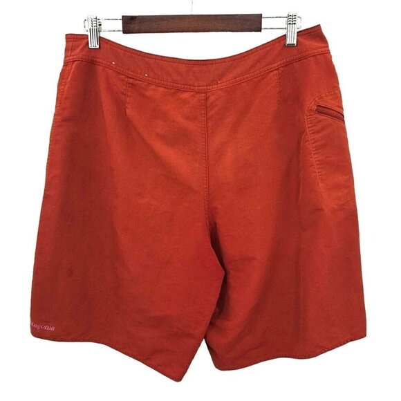 Patagonia Wavefarer Board Shorts Mens Sz 36 Orange Zip Pocket Swim Trunks Surf - Picture 2 of 12